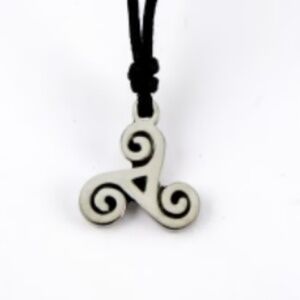 Celtic Legend Triple Spiral Choker Necklace